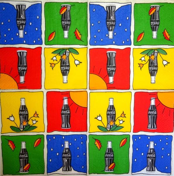 006 Coca Cola - 3-lagig - (bunt)